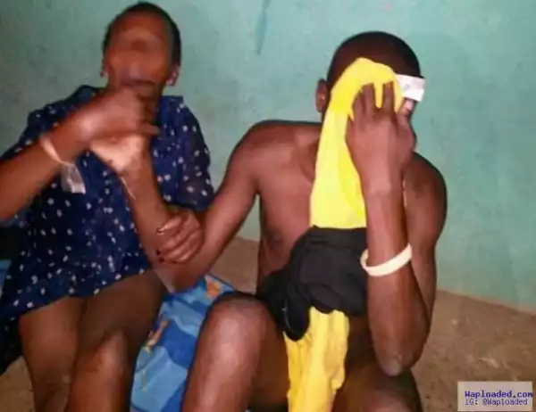 Unbelievable! Old Woman Caught On Camera Sleeping With Grandson (See Shocking Photos)